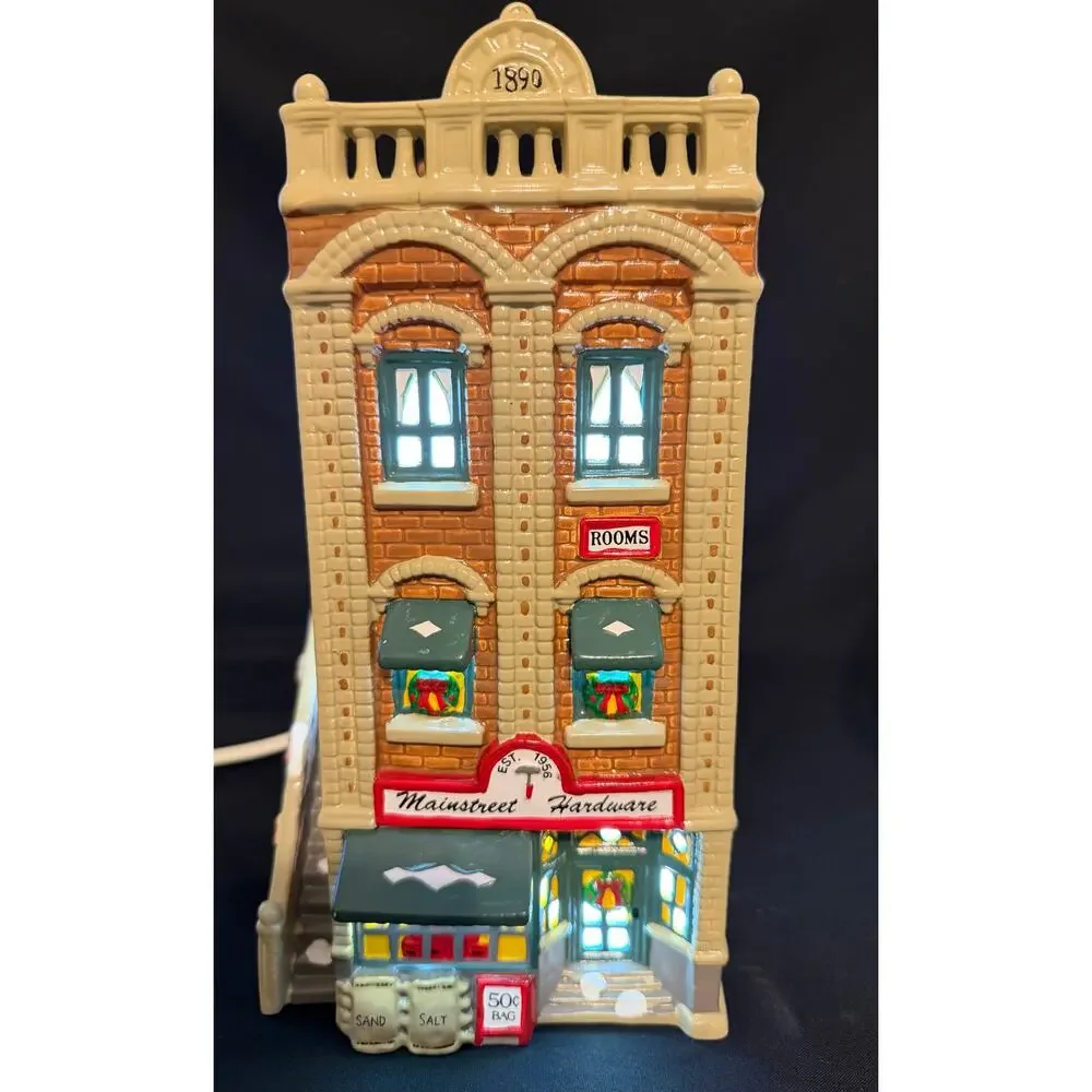 Department 56 Snow Village Mainstreet Hardware Store 5153-5 1990 Retired w/Box